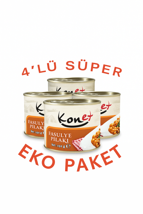 Fasulye Pilaki 4x190 Gr Eko Paket