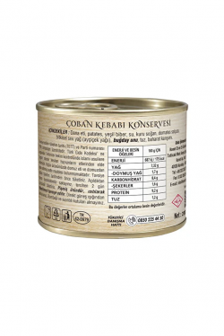 3'lü Hızlı Akşam Yemeği - Hazır Yemek / Izmir Köfte - Çoban Kebabı - Etli Nohut 200g 3